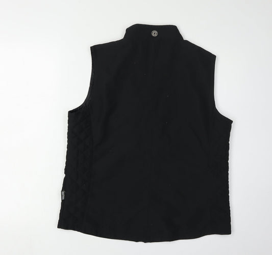 Glenmuir Men's Black Waistcoat M Polyester Zip