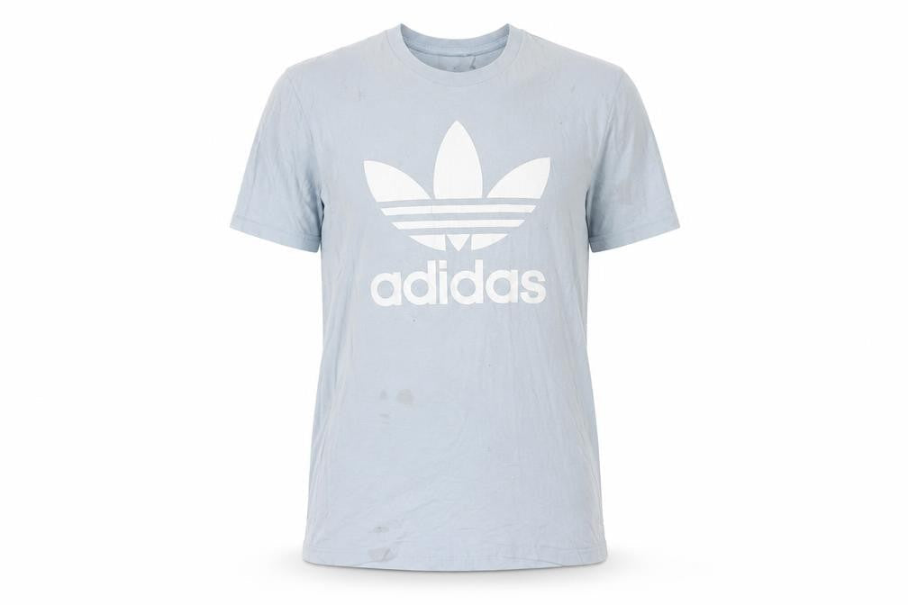 Mens UK Size L adidas Blue  Cotton T-Shirt