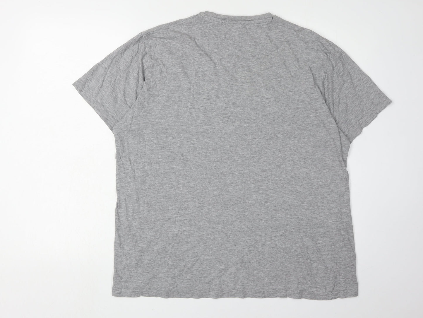 James Pringle Men's Grey Colourblock T-Shirt, Size L