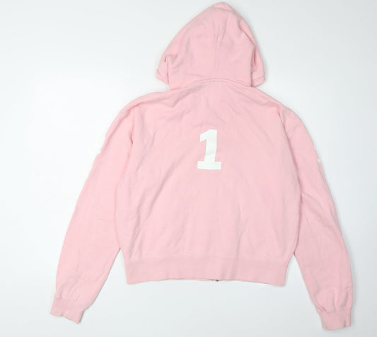 Hackett Women's Pink Full Zip Hoodie - Size L