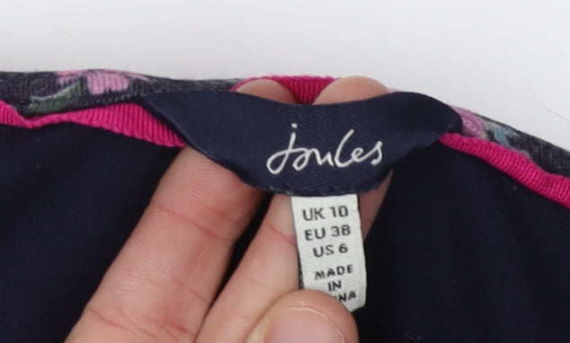 Joules Women's Multicoloured Floral Shift Dress Size 10
