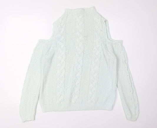 Tokyo Laundry Women's Mock Neck Cable-Knit Jumper M