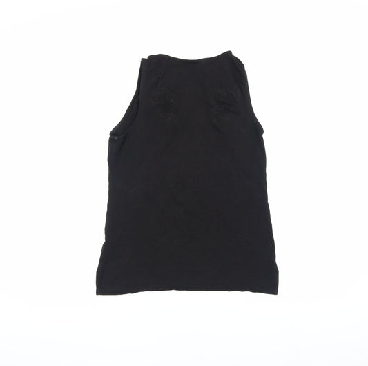 Thought Black Scoop Neck Sleeveless Tank Top