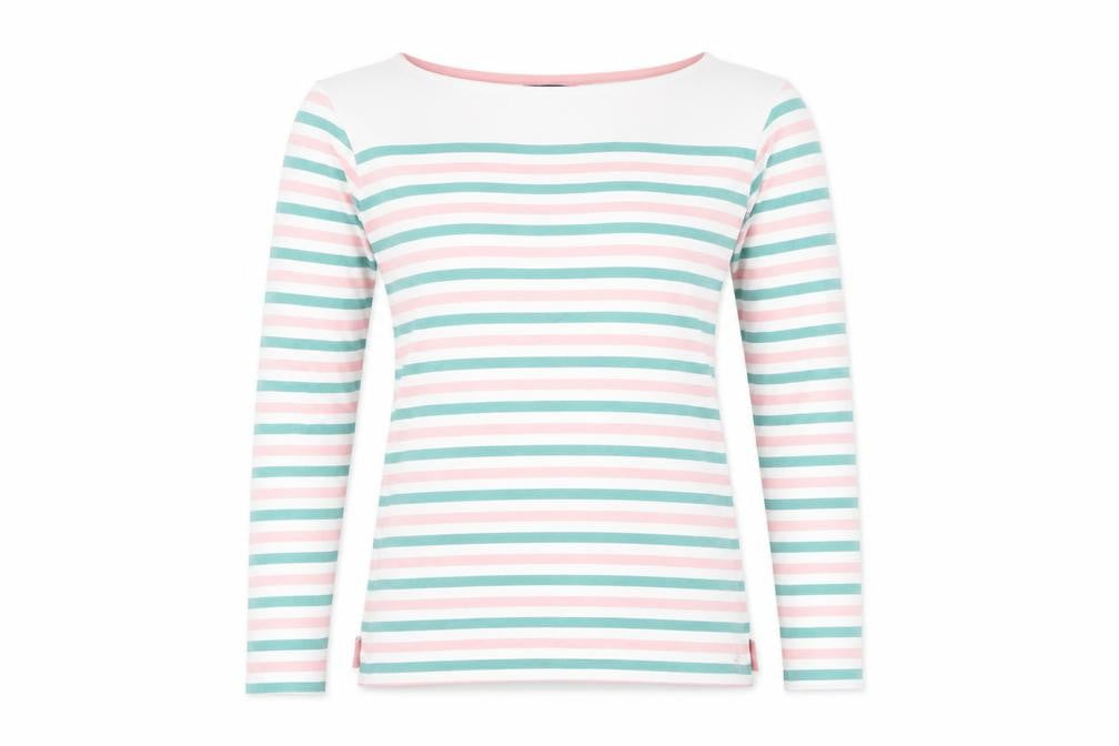 Womens UK Size 8 Crew Clothing Company Multicoloured Cotton T-Shirt
