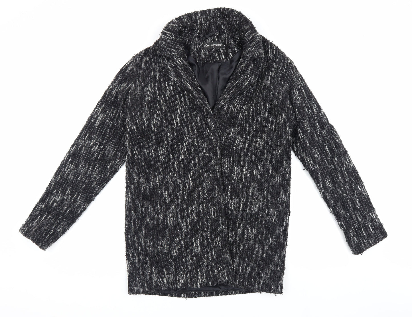 Miss Selfridge Women's Black Long Sleeve Coat