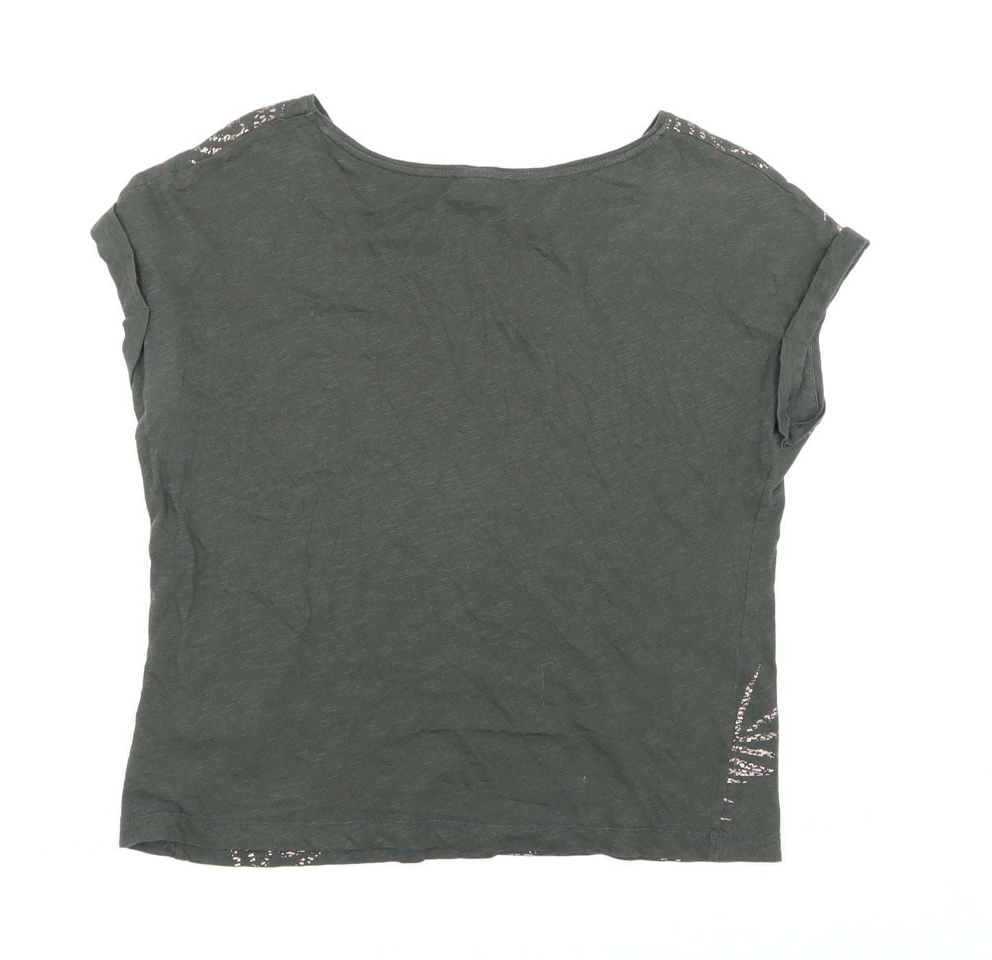 Phase Eight Women's Green Printed T-Shirt - Size S
