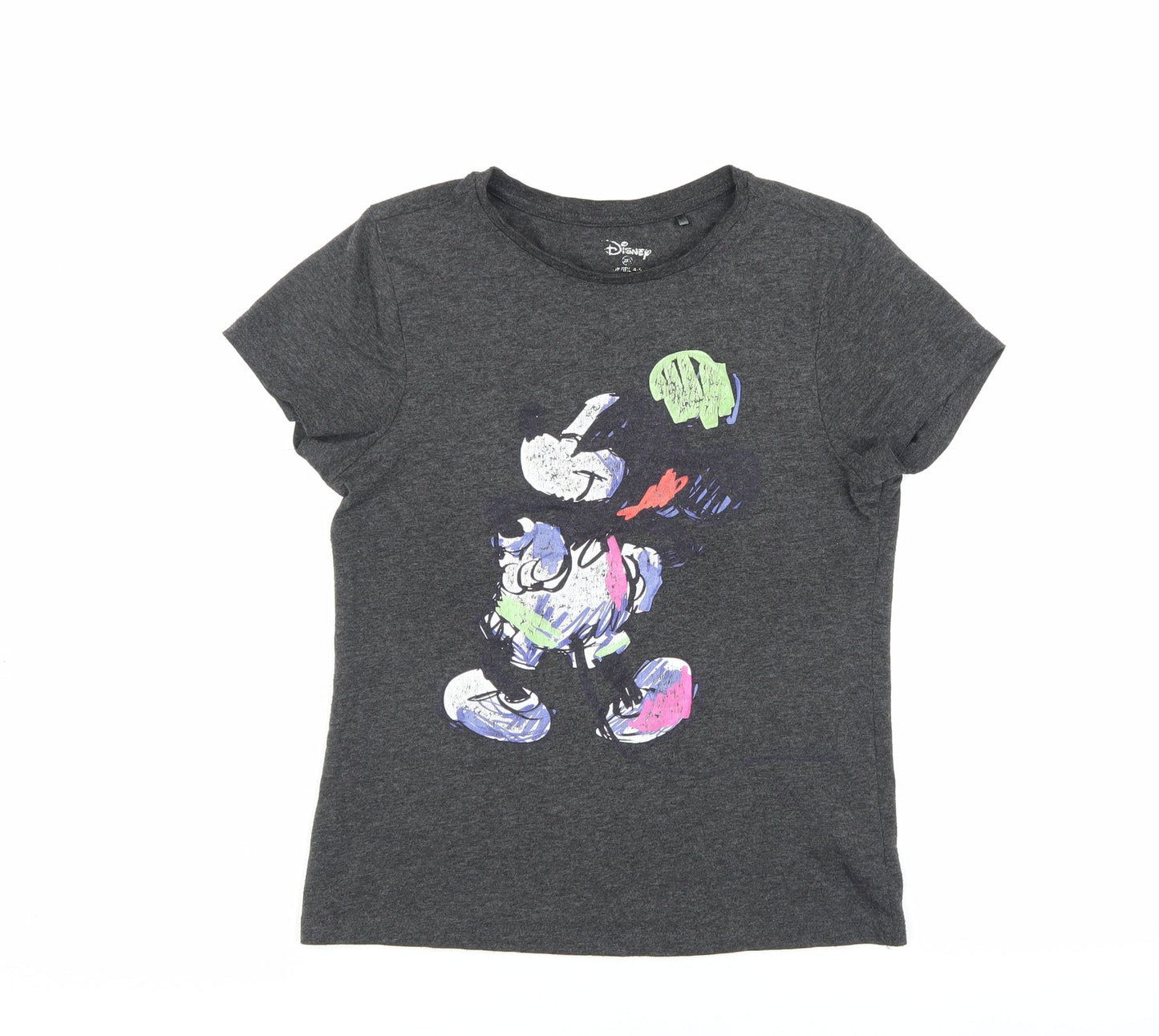 Disney Mickey Mouse Grey T-Shirt Unisex Adults Size 12