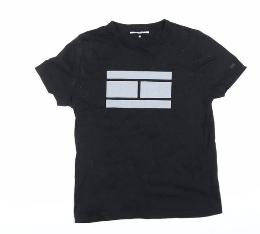 Tommy Hilfiger Men's Black Graphic T-Shirt M