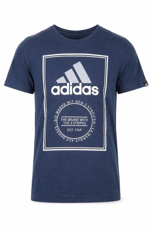 Mens UK Size S adidas Blue  Cotton T-Shirt