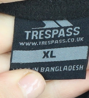 Trespass Men's Black XL Fleece Jacket with Zip Pockets