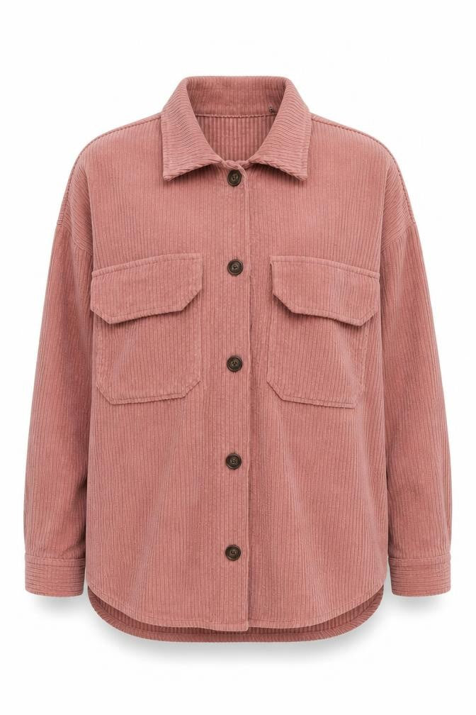 CISONO Women's Pink Corduroy Jacket, Size S