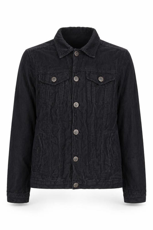 Cougar Womens Denim Wear Black Basic Jacket L