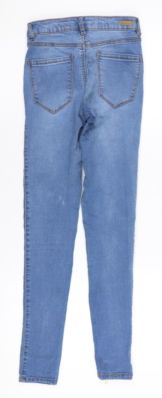 Pull&Bear Women's Blue Skinny Jeans, Size 6