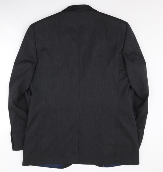 John Lewis Men's Black Blazer Jacket 44 Long