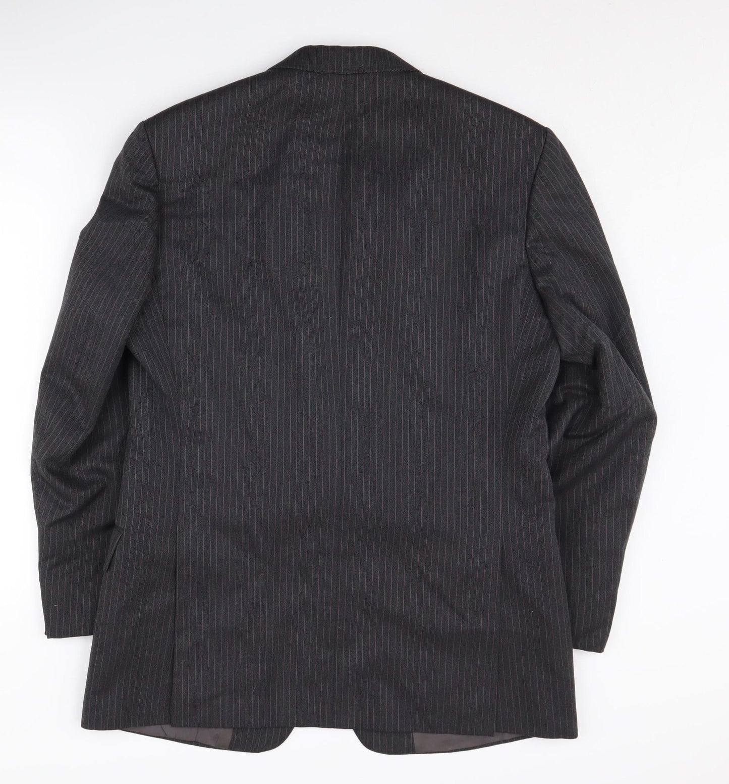 St Michael Men's Grey Stripe Blazer, 40R, Business-Ready