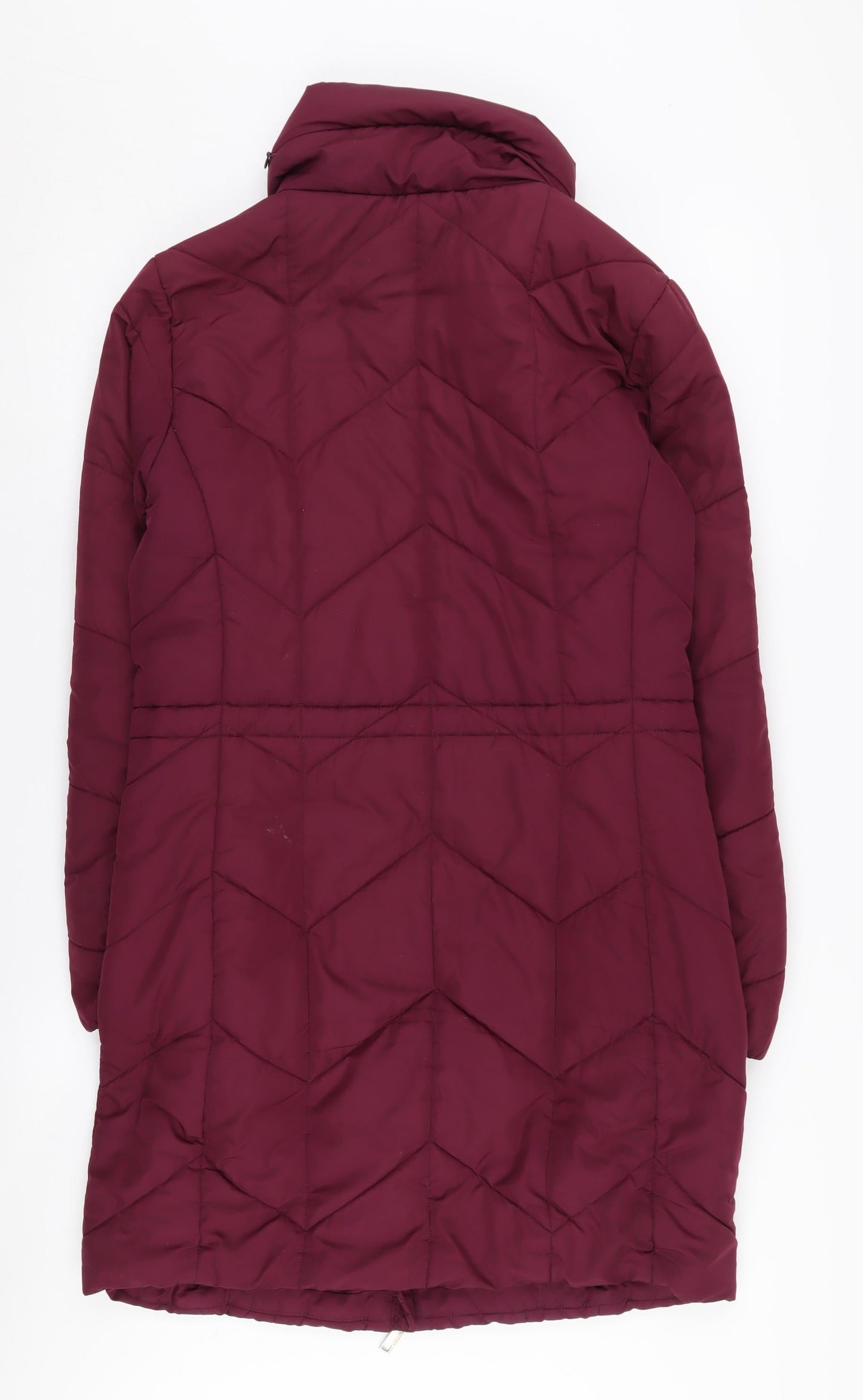 Marks and Spencer Women's Red Puffer Jacket, Size 8