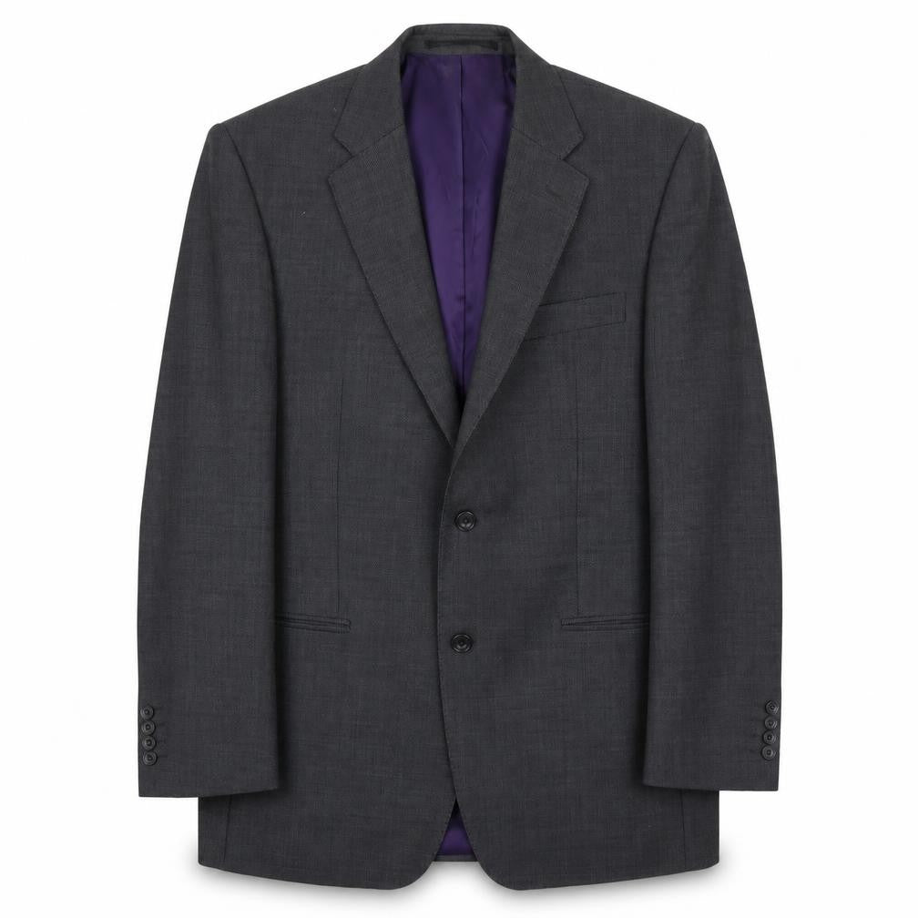 Mens 40 Chest Regular Paul Costelloe Grey Two-Button Blazer