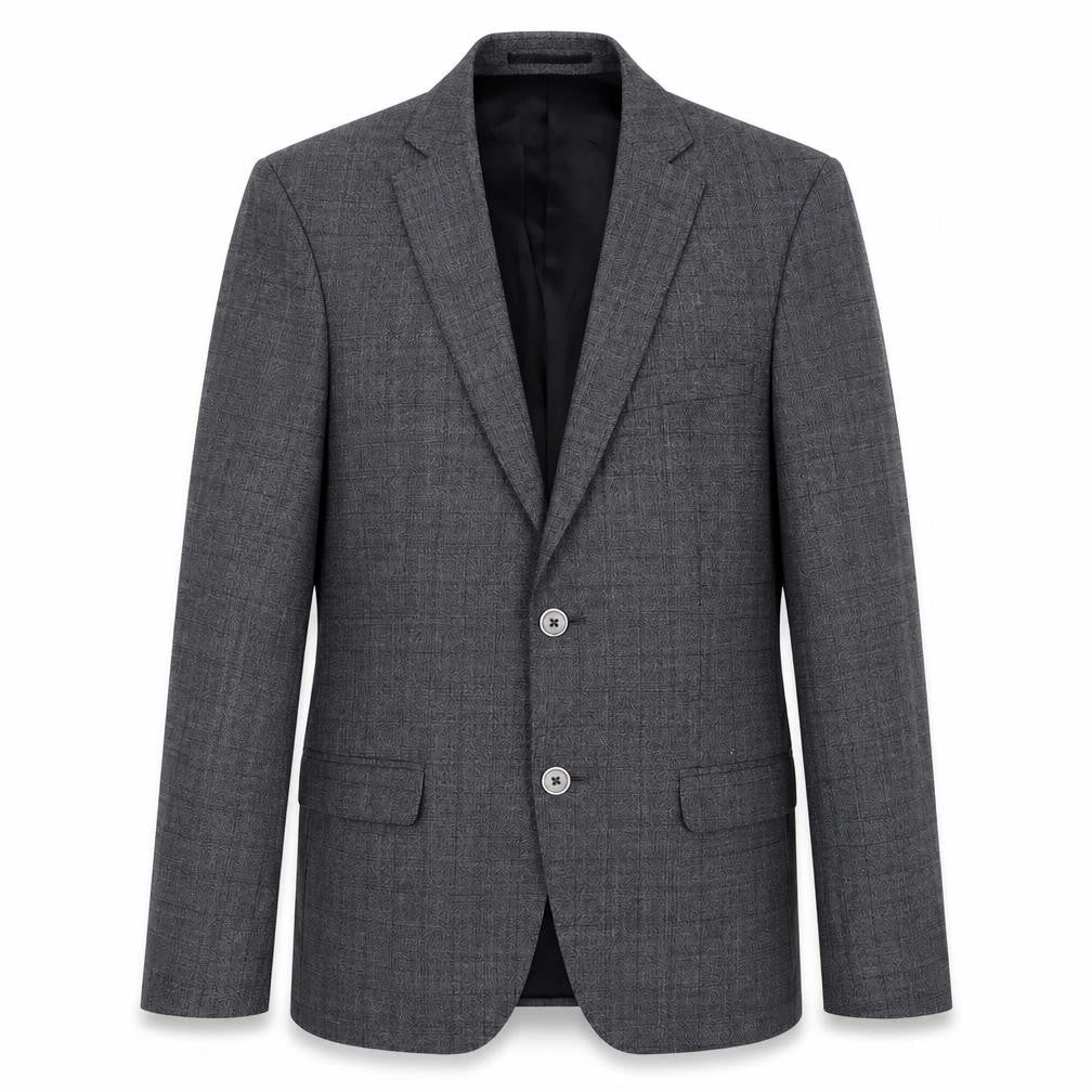 Mens 36 Chest Regular T.M.Lewin Grey Two-Button Blazer