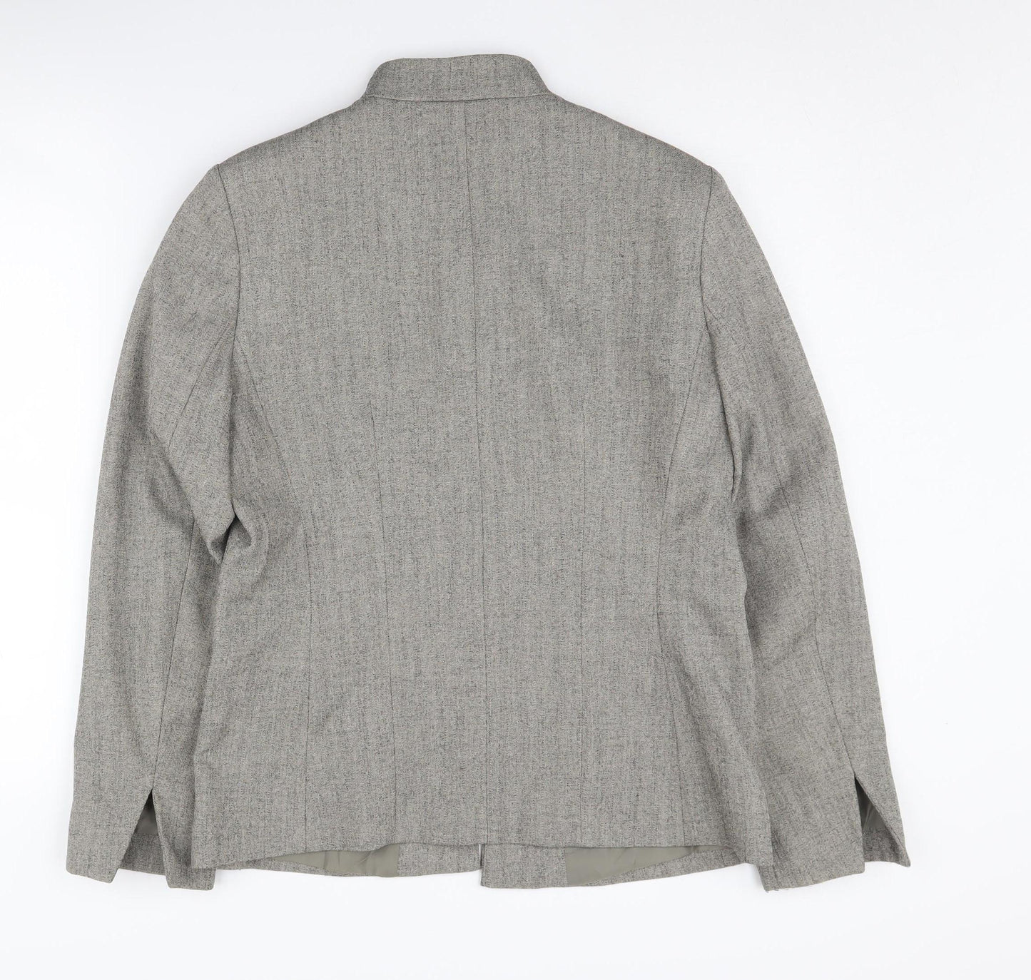 Linea Women's Grey Blazer, Size 12, Lined, Regular Fit