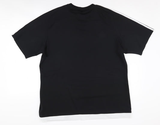 Adidas Men's Black XL Jersey T-Shirt