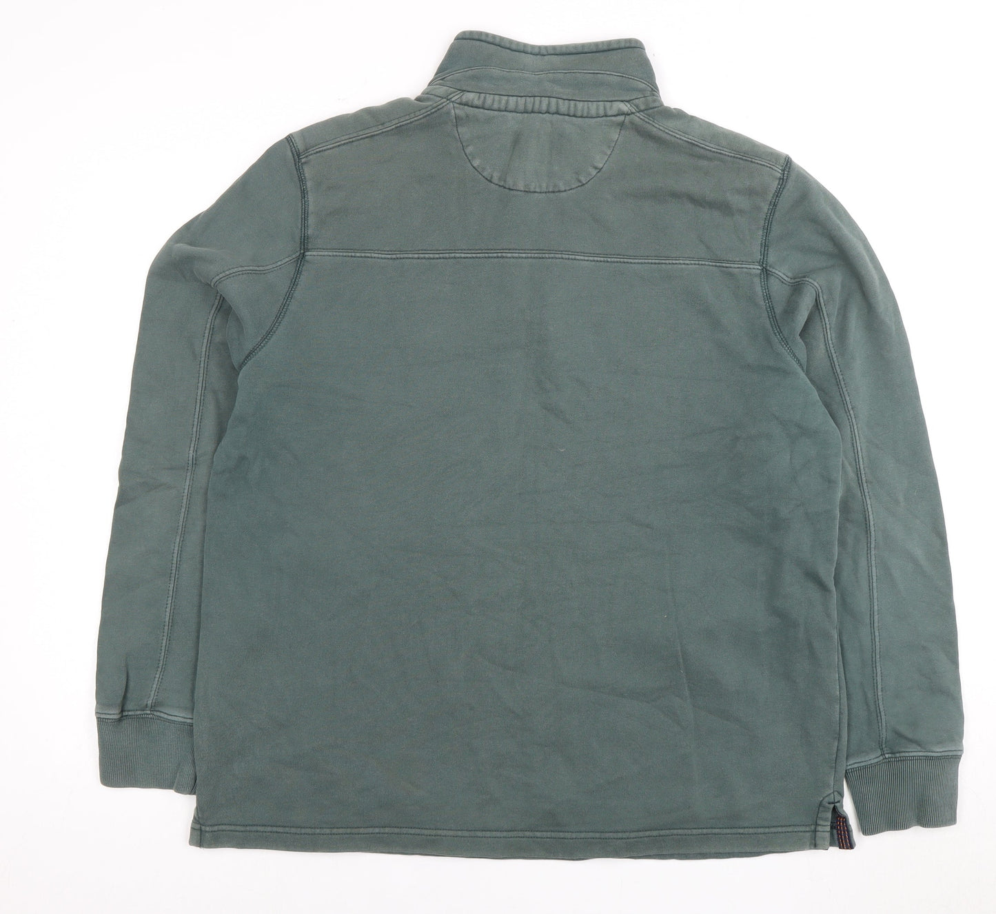 White Stuff Men's Green 1/4 Zip Sweatshirt M