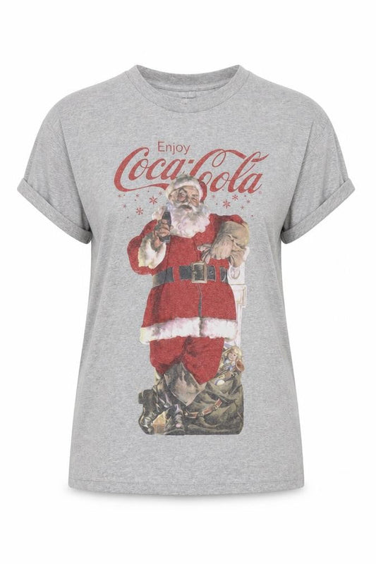 s UK Size 4 Coca-Cola Grey Cotton Blend T-Shirt