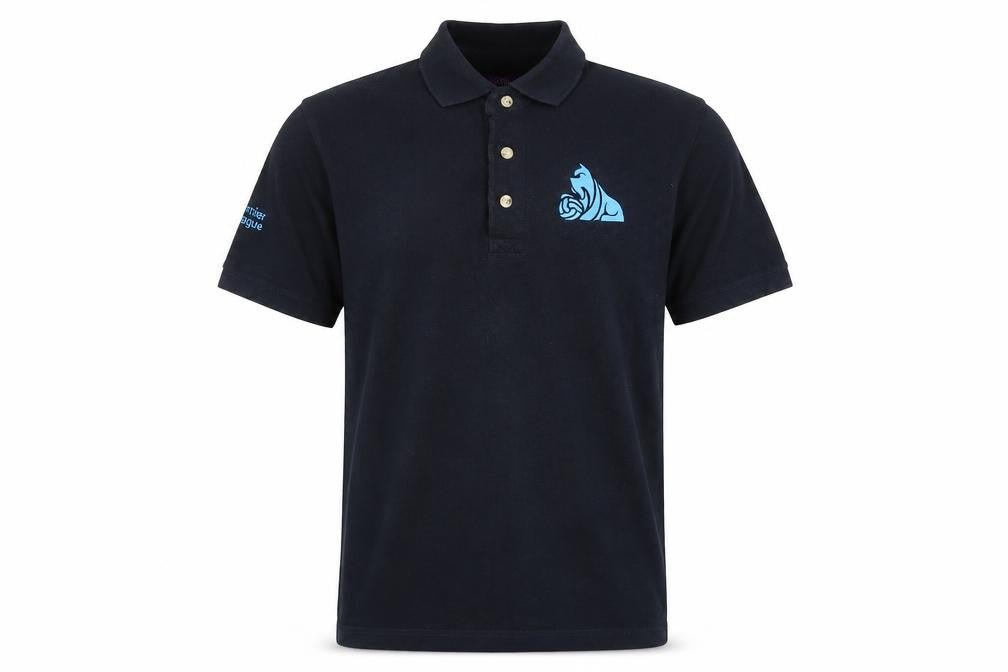 Henbury Men's Black Polo Shirt Medium, Logo Accent
