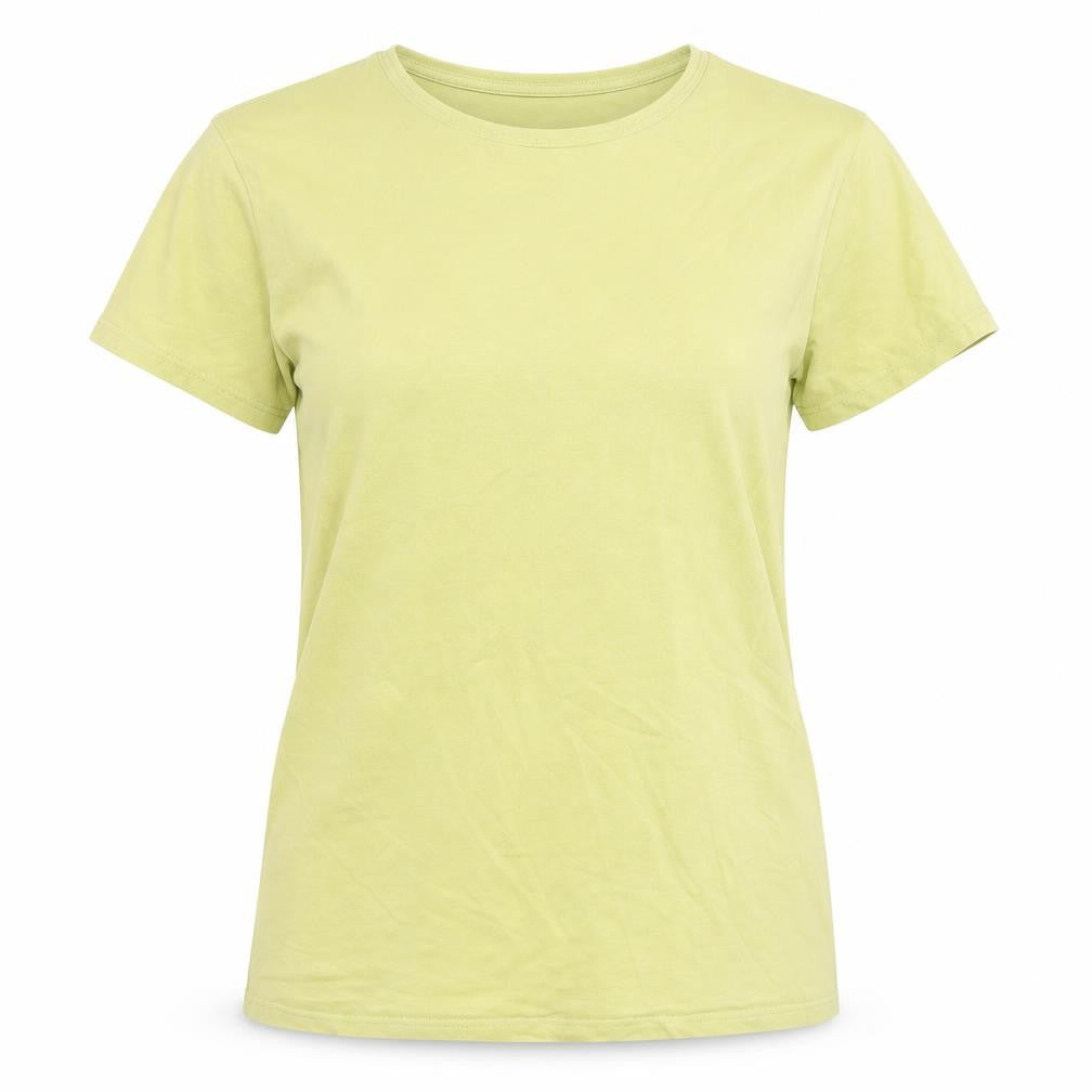 Unisex Adultss UK Size S Weekday Green Cotton T-Shirt