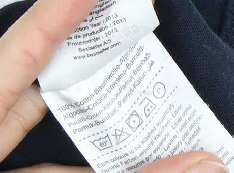 Jack & Jones Men's Black L Graphic Print T-Shirt