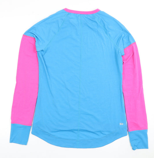 Saucony Women Blue Long Sleeve Active Top Medium