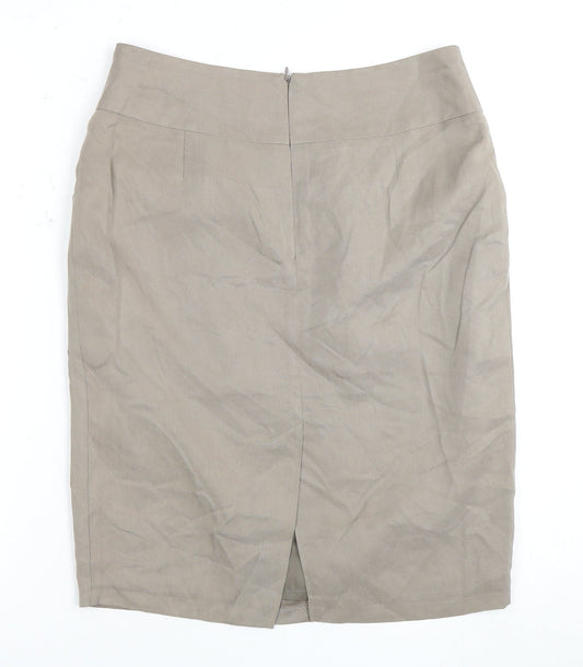 Wallis Women's Beige Pencil Skirt Size 10