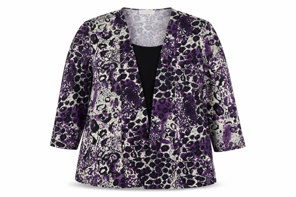 Womens UK Size 20 BASSINI Multicoloured Polyester Blend Blouse