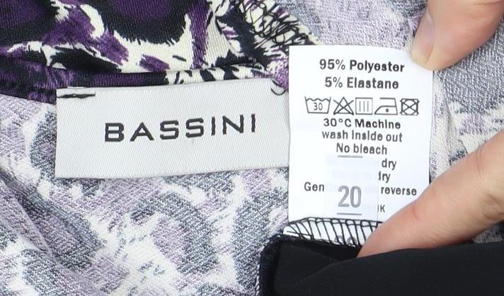 Bassini Womens Multicoloured Animal Print Top Size 20