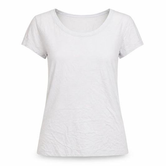 Womens UK Size L Banana Republic Grey Cotton Blend T-Shirt