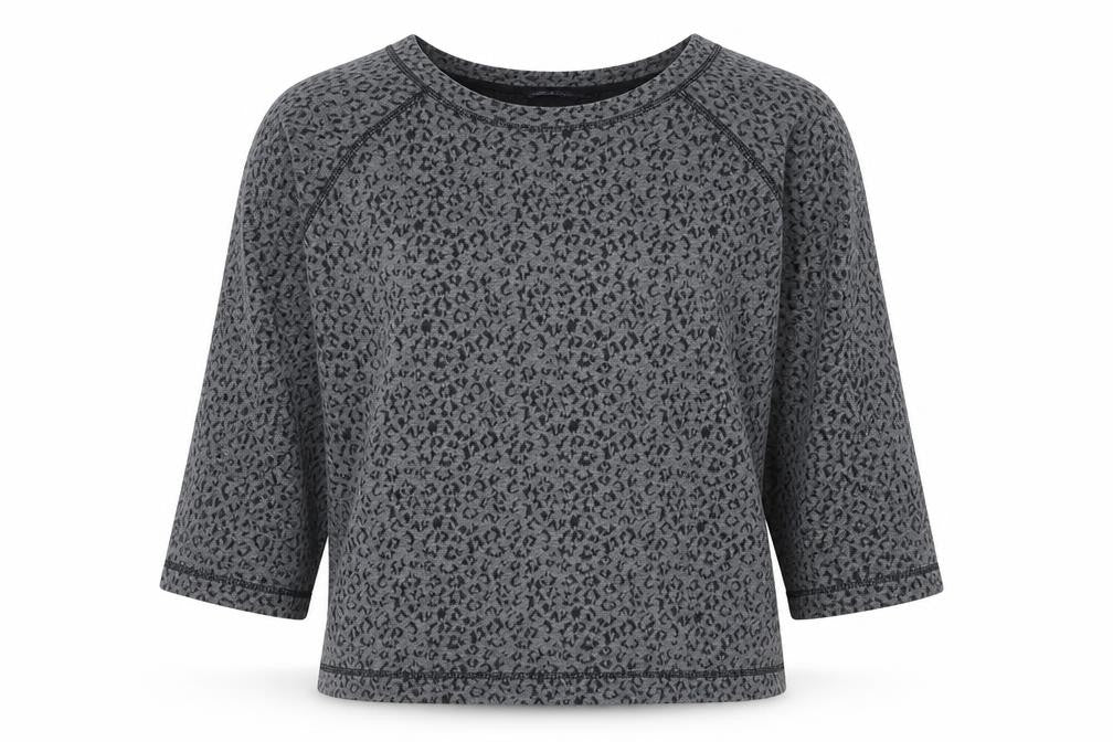 Marks and Spencer Grey Animal Print Women's T-Shirt Size 14