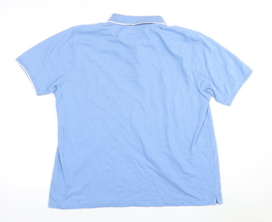 James Pringle Men's Blue Polo Shirt Size L