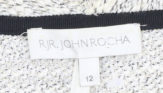RJR John Rocha Women's Ivory Cardigan Size 12
