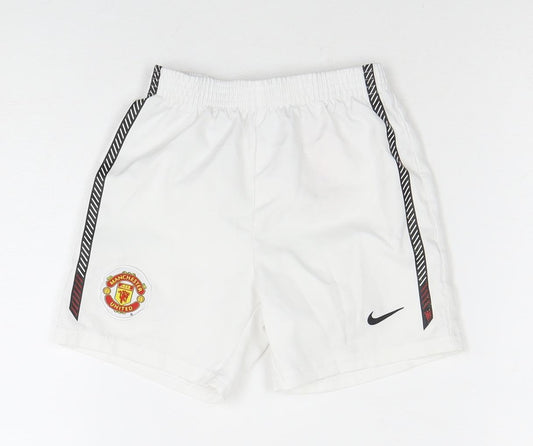 Nike Unisex Baby White Sports Shorts 12-18 Months