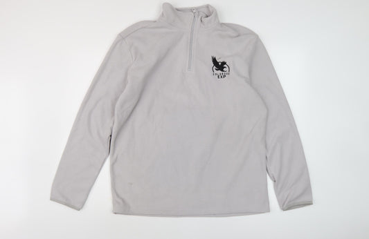 Atlas For Men Grey Logo Sweatshirt Medium Men's