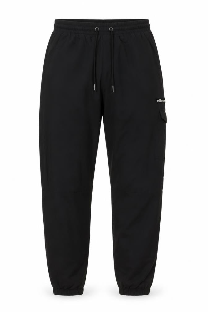 Front view of Ellesse men’s black jogger trousers s