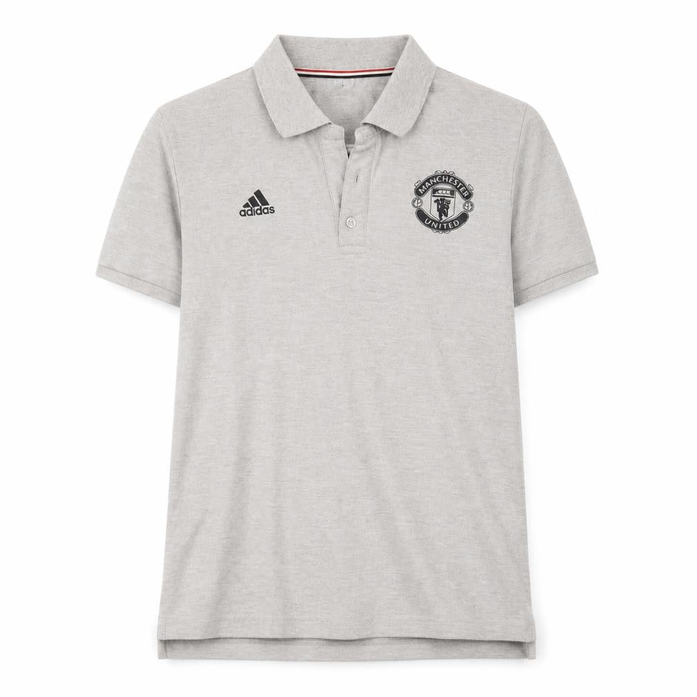 Adidas Men's Grey Polo Shirt M Regular Fit Football