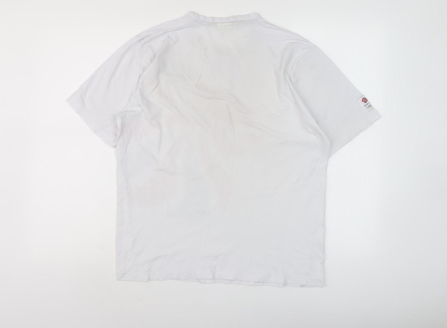 Team GB White T-Shirt, Small, Crew Neck, Casual, Summer