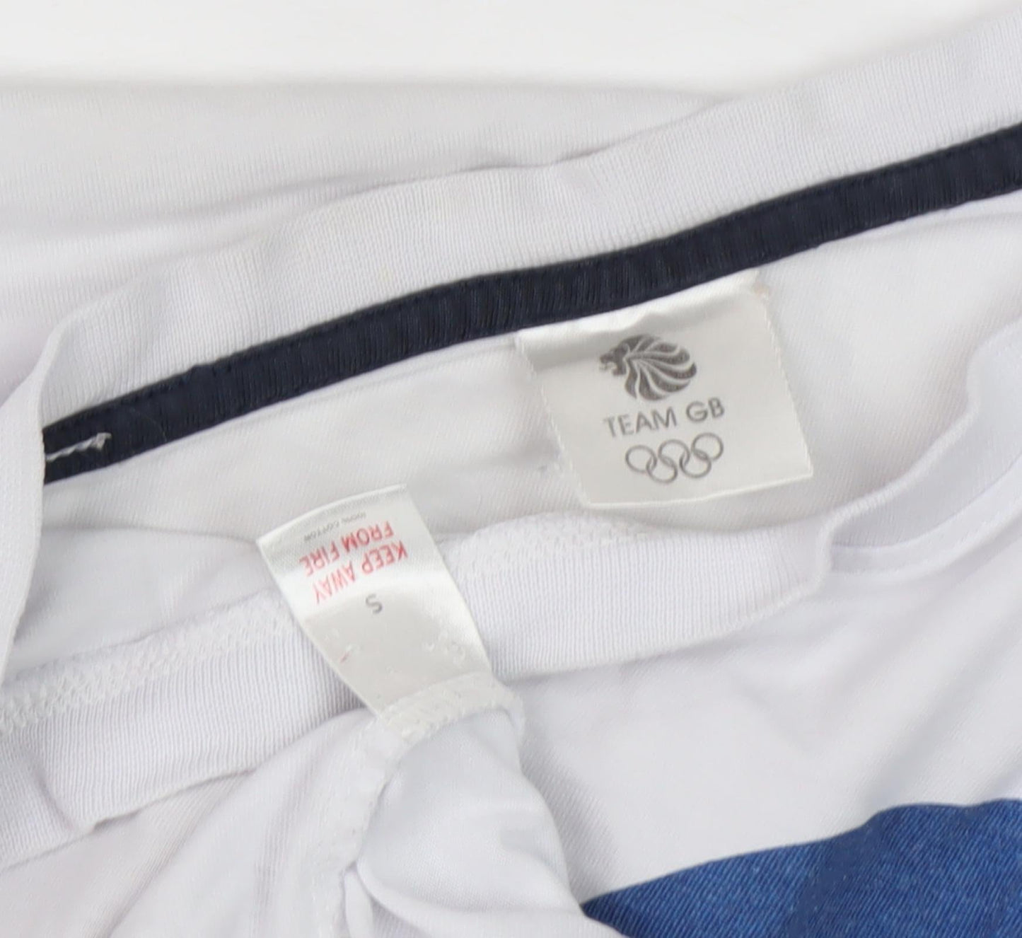 Team GB White T-Shirt, Small, Crew Neck, Casual, Summer