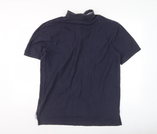 Tommy Hilfiger Men's Blue Polo Shirt, Size M, Casual Style