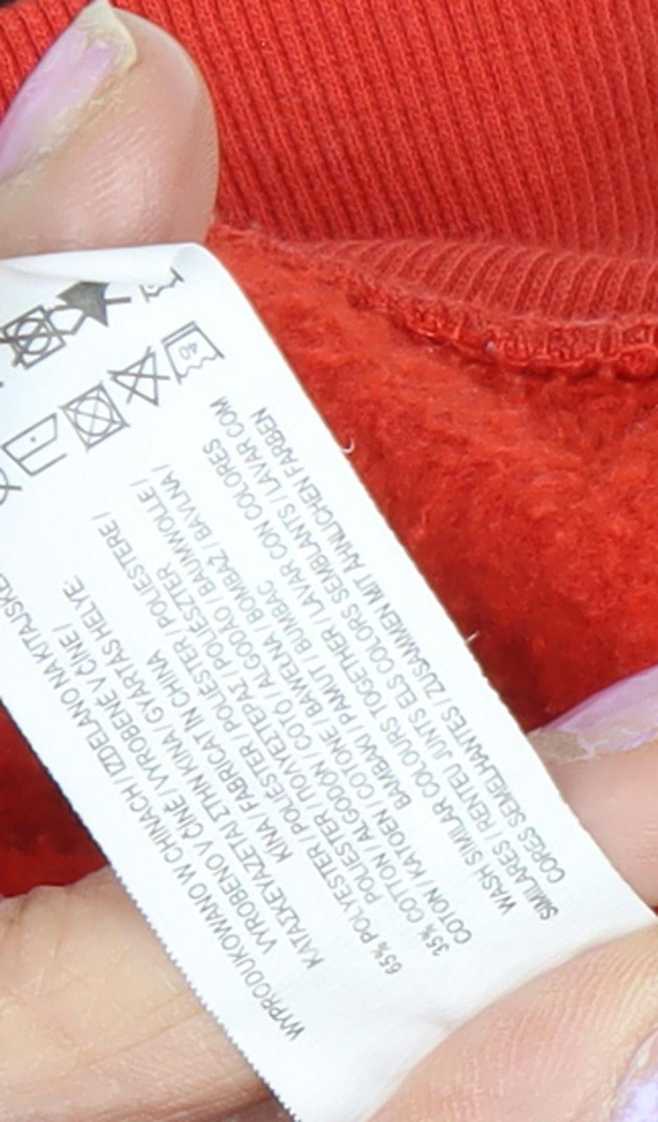 Disney Unisex Red Mickey Mouse XS Pullover Hoodie