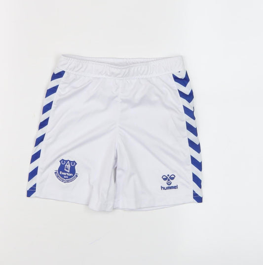 Hummel Boys White Athletic Football Shorts 3-4 Years