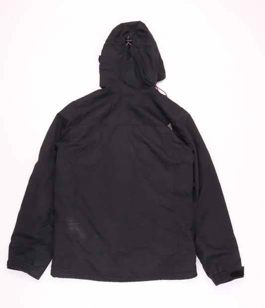 Animal Women's Black Waterproof Rain Jacket Size 12