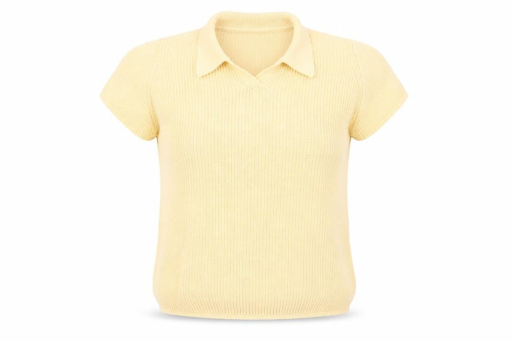 Holmewood Women's Beige Collared Knit Jumper S