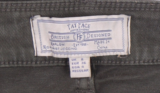 FatFace Women's Green Jegging Size 8 High Waist