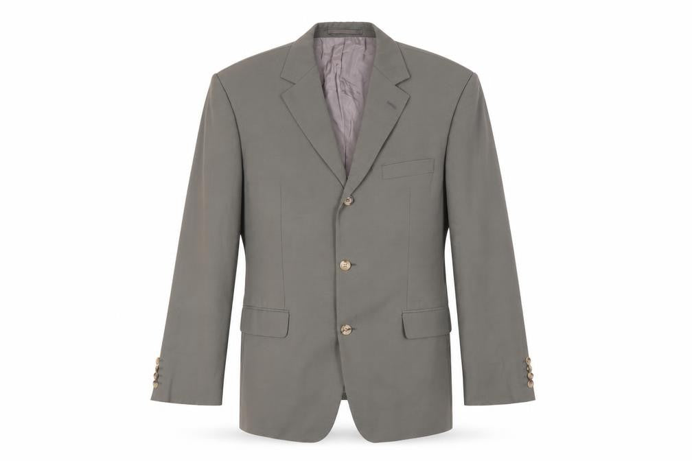 Mens 40 Chest Regular HUGO BOSS Green Two-Button Blazer